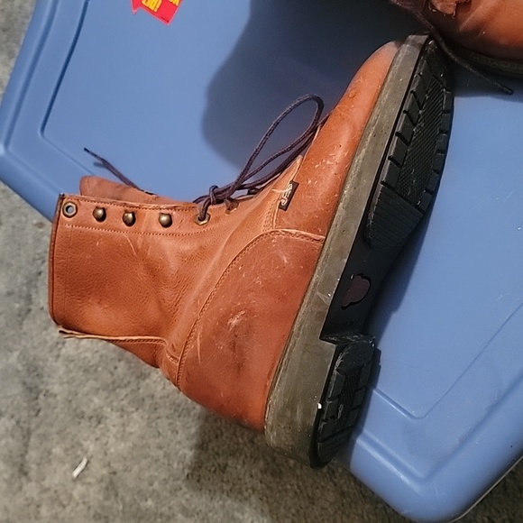 LADIES JUSTIN WORK BOOT SIZE 7.5 - Picture 4 of 9